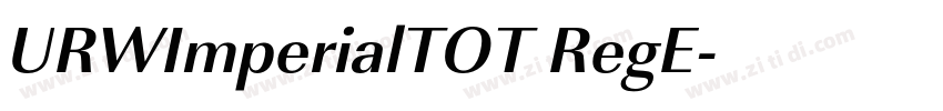 URWImperialTOT RegE字体转换